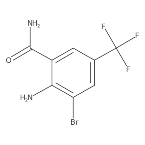 2-Amino-3-bromo-5-(trifluoromethyl)benzamide Structure