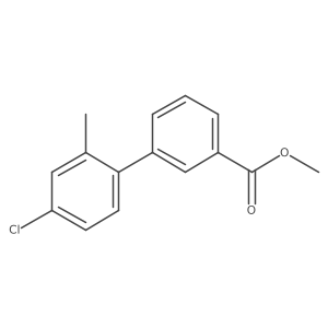 Methyl 3-(4-chloro-2-methylphenyl)benzoate Structure