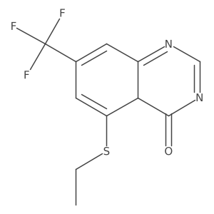 5-ethylsulfanyl-7-(trifluoromethyl)-4aH-quinazolin-4-one Structure