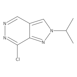 7-chloro-2-(propan-2-yl)-2H-pyrazolo[3,4-d]pyridazine结构式