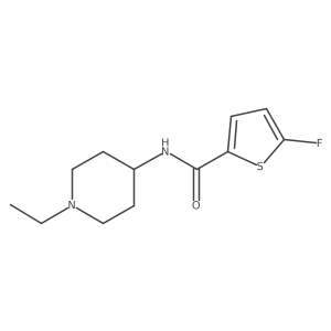 N-(1-Ethylpiperidin-4-YL)-5-fluorothiophene-2-carboxamide结构式