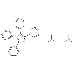 2,3,4,5-Tetraphenyl-1,1-bis(trimethylstannyl)-1H-germole Structure