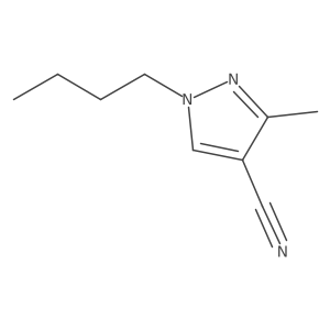 1-Butyl-3-methyl-1H-pyrazole-4-carbonitrile Structure