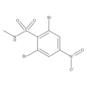 2,6-dibromo-N-methyl-4-nitrobenzene-1-sulfonamide结构式