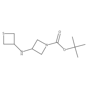 tert-Butyl 3-(thietan-3-ylamino)azetidine-1-carboxylate Structure