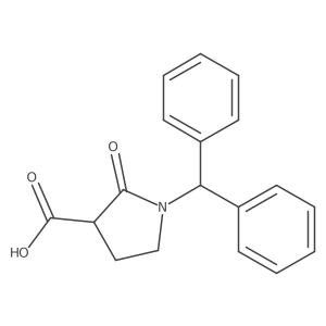 1-Benzhydryl-2-oxopyrrolidine-3-carboxylic acid Structure
