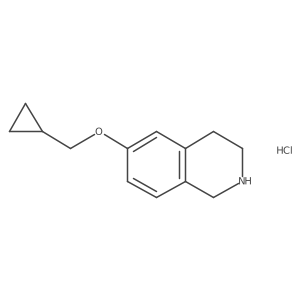 6-(Cyclopropylmethoxy)-1,2,3,4-tetrahydroisoquinoline hydrochloride结构式