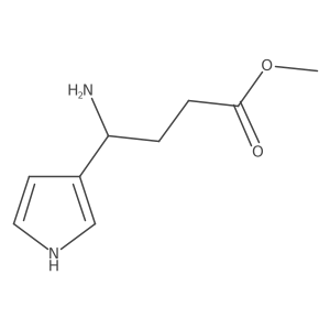 methyl 4-amino-4-(1H-pyrrol-3-yl)butanoate结构式