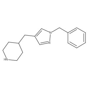 4-[(1-benzyl-1H-pyrazol-4-yl)methyl]piperidine Structure