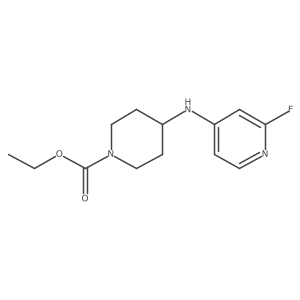 Ethyl 4-[(2-fluoropyridin-4-yl)amino]piperidine-1-carboxylate Structure