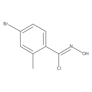 4-Bromo-N-hydroxy-2-methylbenzene-1-carbonimidoyl chloride Structure