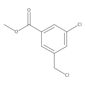 Methyl 3-chloro-5-(chloromethyl)benzoate结构式