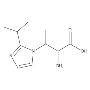 2-amino-3-[2-(propan-2-yl)-1H-imidazol-1-yl]butanoic acid Structure
