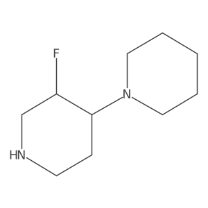 3-Fluoro-4-(piperidin-1-yl)piperidine Structure
