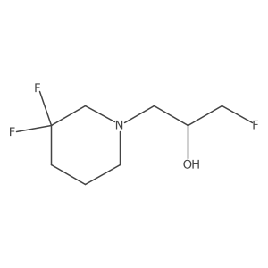 1-(3,3-Difluoropiperidin-1-yl)-3-fluoropropan-2-ol Structure