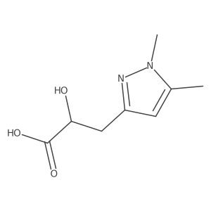 3-(1,5-dimethyl-1H-pyrazol-3-yl)-2-hydroxypropanoic acid Structure