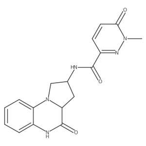 1-methyl-6-oxo-N-(4-oxo-1,2,3,3a,4,5-hexahydropyrrolo[1,2-a]quinoxalin-2-yl)-1,6-dihydropyridazine-3-carboxamide Structure