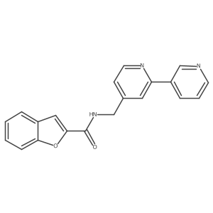 N-([2,3'-bipyridin]-4-ylmethyl)benzofuran-2-carboxamide Structure