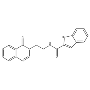 N-(2-(4-oxobenzo[d][1,2,3]triazin-3(4H)-yl)ethyl)-1H-indole-2-carboxamide Structure
