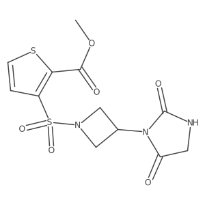 Methyl 3-((3-(2,5-dioxoimidazolidin-1-yl)azetidin-1-yl)sulfonyl)thiophene-2-carboxylate Structure