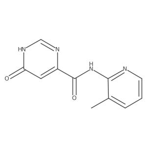 6-hydroxy-N-(3-methylpyridin-2-yl)pyrimidine-4-carboxamide结构式
