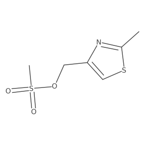 (2-Methyl-1,3-thiazol-4-yl)methyl methanesulfonate结构式