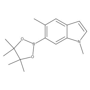 1,5-Dimethyl-6-(4,4,5,5-tetramethyl-1,3,2-dioxaborolan-2-yl)-1H-indole Structure