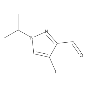 4-Iodo-1-isopropyl-1H-pyrazole-3-carbaldehyde Structure