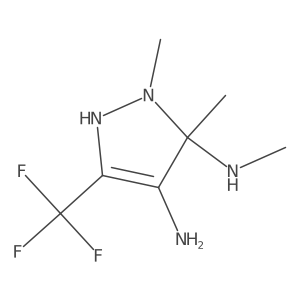 N1,N5,5-Trimethyl-3-(trifluoromethyl)-1H-pyrazole-4,5-diamine Structure