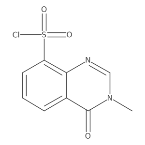 3-Methyl-4-oxo-3,4-dihydroquinazoline-8-sulfonyl chloride结构式