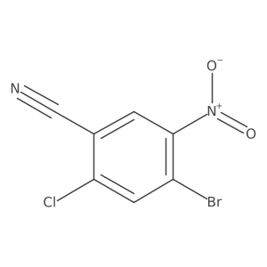 4-Bromo-2-chloro-5-nitrobenzonitrile Structure