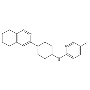 5-fluoro-N-[1-(5,6,7,8-tetrahydrocinnolin-3-yl)piperidin-4-yl]pyrimidin-2-amine Structure