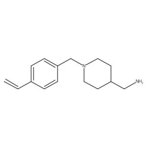 (1-(4-Vinylbenzyl)piperidin-4-yl)methanamine结构式