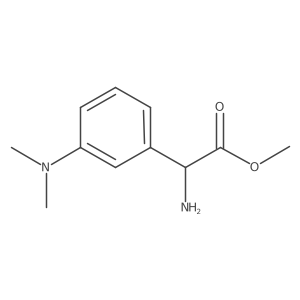 Methyl 2-amino-2-[3-(dimethylamino)phenyl]acetate结构式