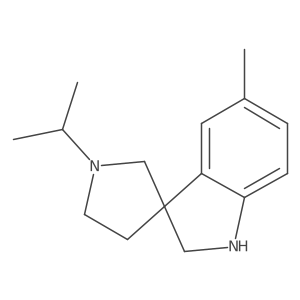 1'-Isopropyl-5-methylspiro[indoline-3,3'-pyrrolidine] Structure