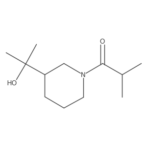 1-[3-(2-Hydroxypropan-2-yl)piperidin-1-yl]-2-methylpropan-1-one Structure
