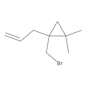 1-(Bromomethyl)-2,2-dimethyl-1-(prop-2-en-1-yl)cyclopropane Structure
