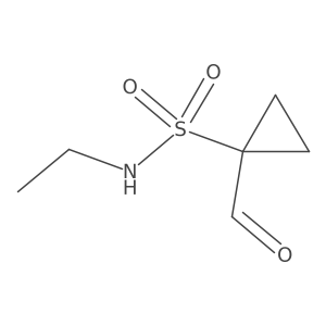 N-ethyl-1-formylcyclopropane-1-sulfonamide Structure