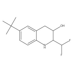 6-Tert-butyl-2-(difluoromethyl)-1,2,3,4-tetrahydroquinolin-3-ol Structure