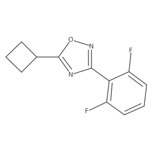 5-Cyclobutyl-3-(2,6-difluorophenyl)-1,2,4-oxadiazole结构式