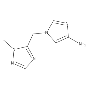 1-[(1-methyl-1H-1,2,4-triazol-5-yl)methyl]-1H-imidazol-4-amine Structure