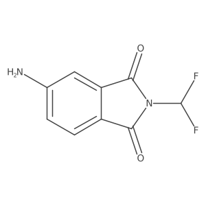 5-amino-2-(difluoromethyl)-2,3-dihydro-1H-isoindole-1,3-dione结构式