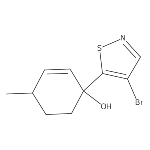 1-(4-Bromo-1,2-thiazol-5-yl)-4-methylcyclohex-2-en-1-ol Structure
