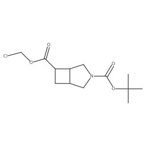 3-Tert-butyl 6-chloromethyl 3-azabicyclo[3.2.0]heptane-3,6-dicarboxylate Structure