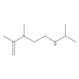 N-methyl-N-{2-[(propan-2-yl)amino]ethyl}acetamide结构式