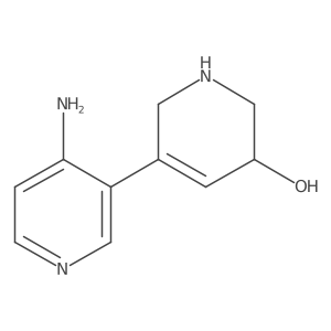 5-(4-Aminopyridin-3-yl)-1,2,3,6-tetrahydropyridin-3-ol结构式
