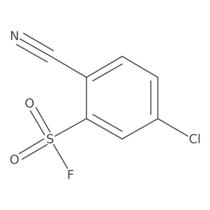 5-Chloro-2-cyanobenzene-1-sulfonyl fluoride Structure