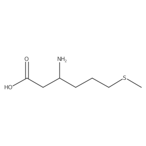 3-Amino-6-(methylsulfanyl)hexanoic acid Structure