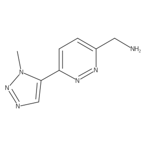 [6-(1-methyl-1H-1,2,3-triazol-5-yl)pyridazin-3-yl]methanamine结构式