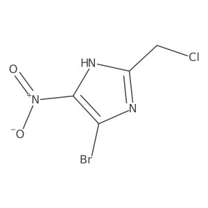 4-bromo-2-(chloromethyl)-5-nitro-1H-imidazole Structure